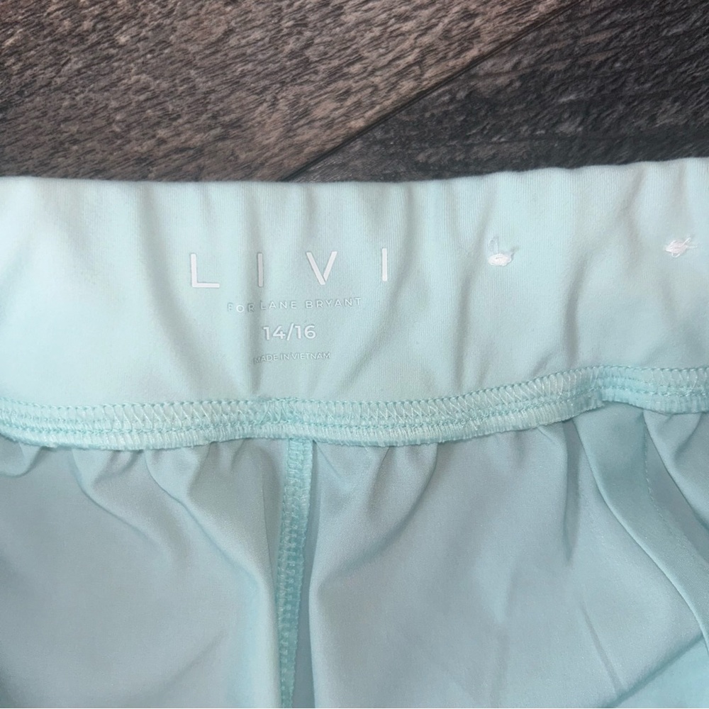Livi By Lane Bryant Activewear Women’s 16 Mint Green Cropped Pants Lightweight - Picture 3 of 7